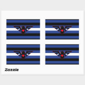 Leather Eagle Pride Flag Rechthoekige Sticker (Vel)