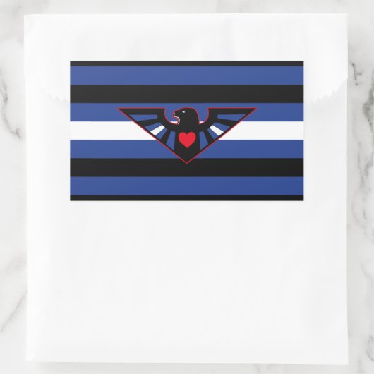 Leather Eagle Pride Flag Rechthoekige Sticker (Tas)