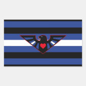 Leather Eagle Pride Flag Rechthoekige Sticker (Voorkant)