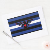 Leather Eagle Pride Flag Rechthoekige Sticker (Envelop)
