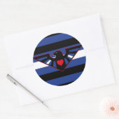 Leather Eagle Pride Flag Ronde Sticker (Envelop)