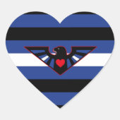 LEATHER EAGLE PRIDE HART STICKER (Voorkant)