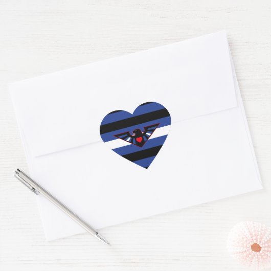 LEATHER EAGLE PRIDE HART STICKER (Envelop)
