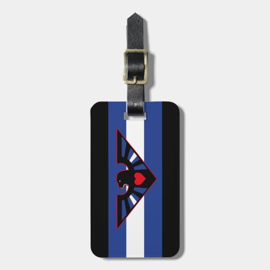 LEATHER ELLE PRIDE BAGAGELABEL (Voorkant verticaal)