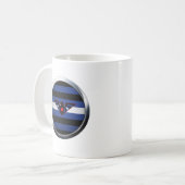 LEATHER ELLE PRIDE MEDALLION KOFFIEMOK (Voorkant links)
