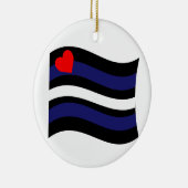LEATHER FLAG WAKING KERAMISCH ORNAMENT (Rechts)