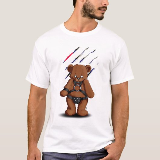 Leather Gay bear T-shirt (Voorkant)