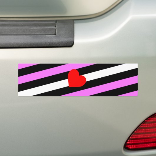 Leather Girl Pride Flag Bumpersticker (Op auto)