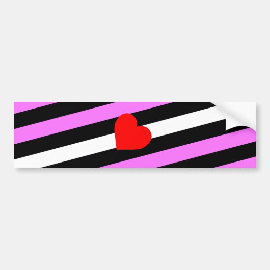 Leather Girl Pride Flag Bumpersticker (Voorkant)