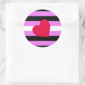 Leather Girl Pride Flag Ronde Sticker (Tas)