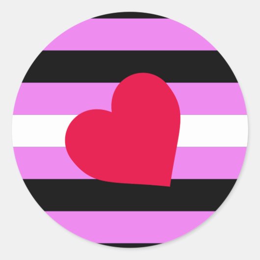 Leather Girl Pride Flag Ronde Sticker (Voorkant)