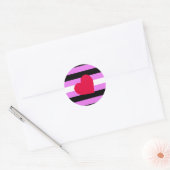 Leather Girl Pride Flag Ronde Sticker (Envelop)