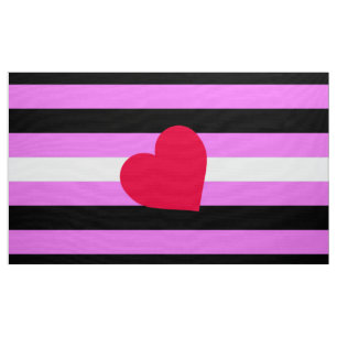 Leather Girl Pride Flag Stof