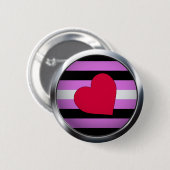 LEATHER GIRL PRIDE MEDALLION RONDE BUTTON 5,7 CM (Voorkant /achterkant)