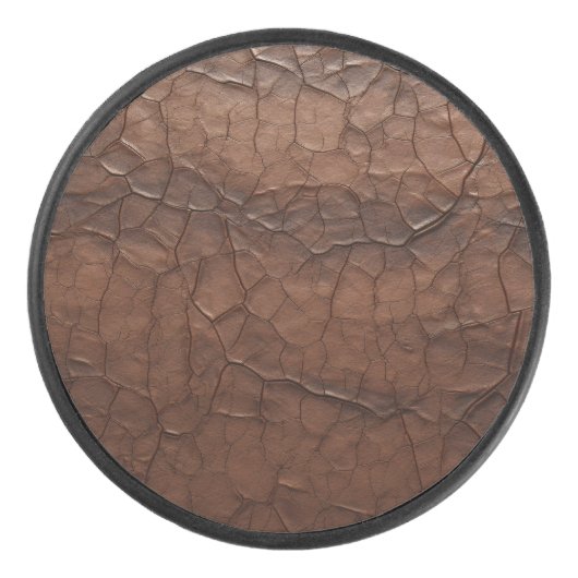 Leather  hockey puck (Voorkant)