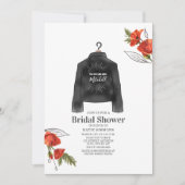 Leather Jacket Poppies Future Mrs. Vrijgezellenfee Kaart (Voorkant)