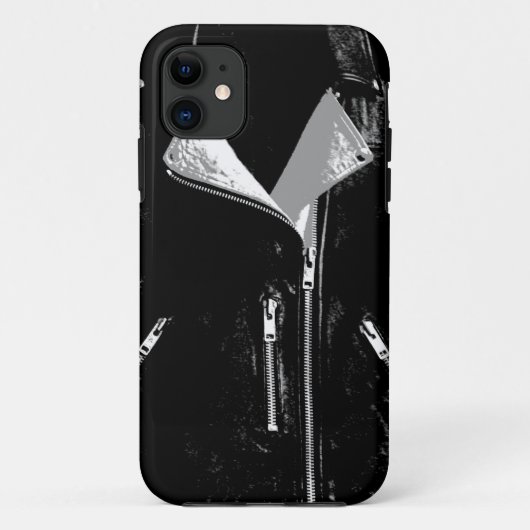Leather Jacket White iPhone 5 hoesje (Achterkant)
