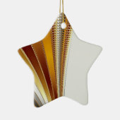 Leather Kerstfractal Keramisch Ornament (Rechts)