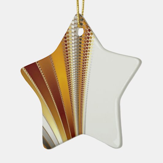 Leather Kerstfractal Keramisch Ornament (Links)