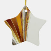 Leather Kerstfractal Keramisch Ornament (Achterkant)