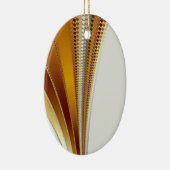 Leather Kerstfractal Keramisch Ornament (Rechts)