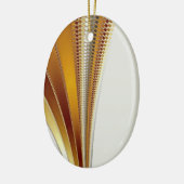 Leather Kerstfractal Keramisch Ornament (Links)