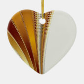 Leather Kerstfractal Keramisch Ornament (Voorkant)