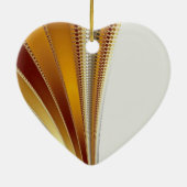 Leather Kerstfractal Keramisch Ornament (Achterkant)