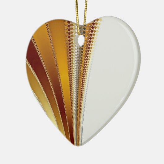 Leather Kerstfractal Keramisch Ornament (Links)