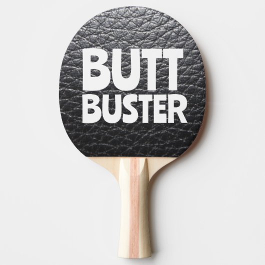 LEATHER KIJK FUNNY BUSTER PINGT PONG PADDLE TAFELTENNISBATJE (Voorkant)