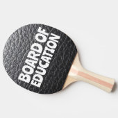 LEATHER KIJKBOORD VAN ONDERWIJS PINGT PONG PADDLE TAFELTENNISBATJE (Zijkant)