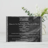 Leather & Lace Offbeat Biker Wedding InvitationREO Kaart (Staand voorkant)