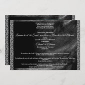 Leather & Lace Offbeat Biker Wedding InvitationREO Kaart (Voorkant / Achterkant)