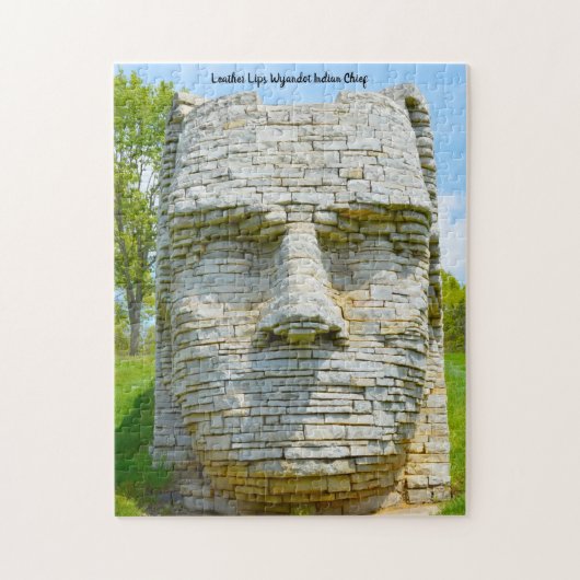 Leather Lips Wyandot Indian Chief Legpuzzel (Verticaal)