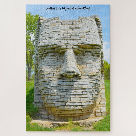 Leather Lips Wyandot Indian Chief Legpuzzel (Verticaal)