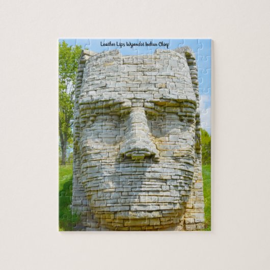 Leather Lips Wyandot Indian Chief Legpuzzel (Verticaal)