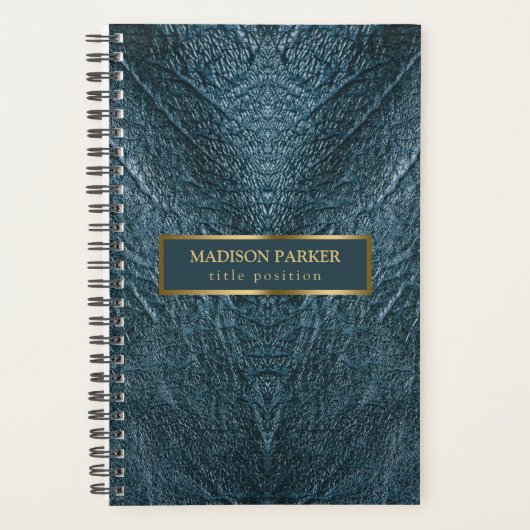 Leather Look Gold Lijst Planner (Voorkant)