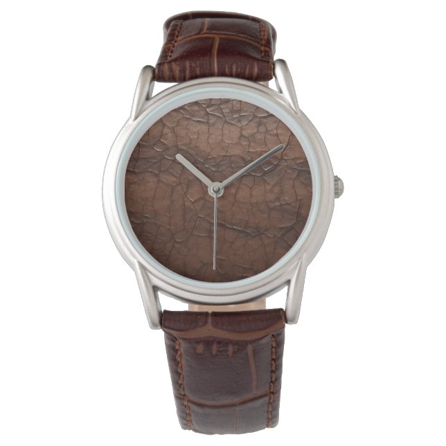 Leather-look Horloge (Voorkant)