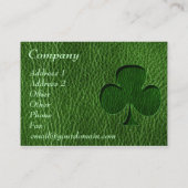Leather-look Irish Clover Visitekaartje (Achterkant)