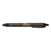 Leather-look Leo Zwarte Inkt Pen (Bodem)