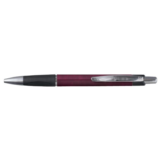 Leather Look Maroon Pen with Customizable Name (Achterkant)