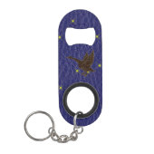 Leather-look Native American Zodiac Goose Mini Flessenopener (Voorkant)