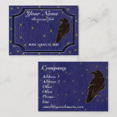 Leather-look Native American Zodiac Raven Visitekaartje (Voorkant / Achterkant)