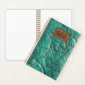Leather-look Notebook - Caribbean Turquoise(light) Notitieboek (Binnen)