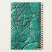Leather-look Notebook - Caribbean Turquoise(light) Notitieboek (Achterkant)