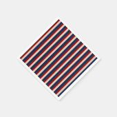 LEATHER LOOK PATRIOTIC STRIPES-PAPER NAPKINS SERVET (Hoek)