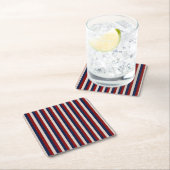 LEATHER LOOK PATRIOTIC STRIPES-PAPIER ONDERZETTERS (Insitu)