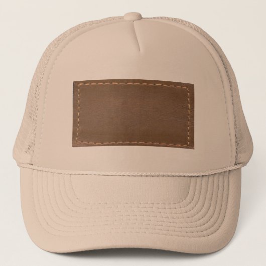 LEATHER look Print Finish : Sjabloon Trucker Pet (Voorkant)