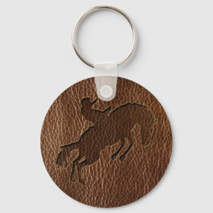 Leather-look Rodeo Sleutelhanger