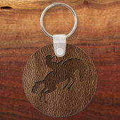Leather-look Rodeo Sleutelhanger (Voorkant)